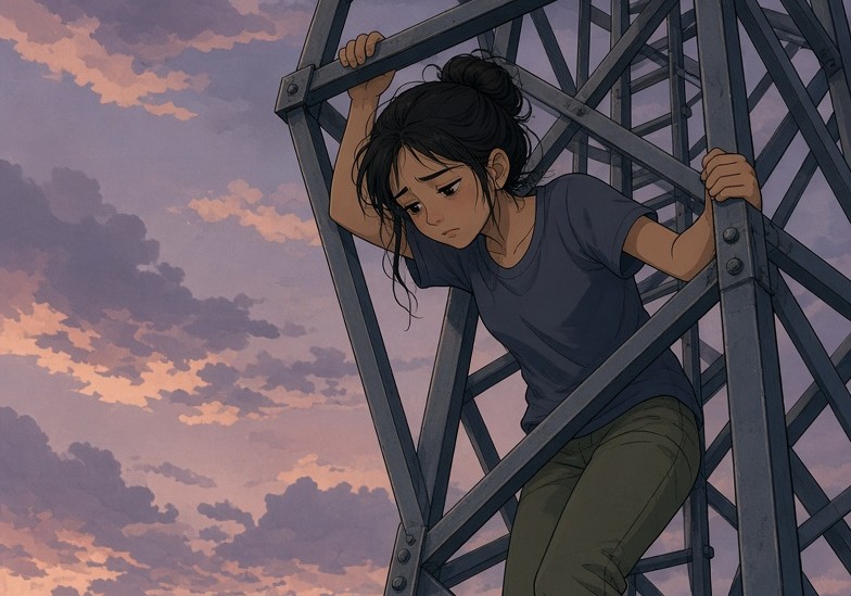 ilustrasi panjat tower